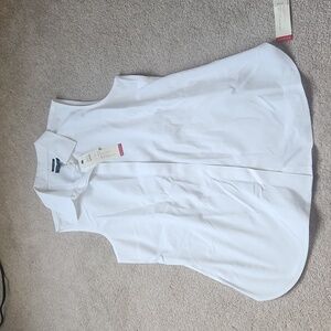 Sleeveless Talbots Button Down Shirt